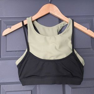 Sarah’s Day Sports Bra | SMALL | Green and Black | Limited Edition